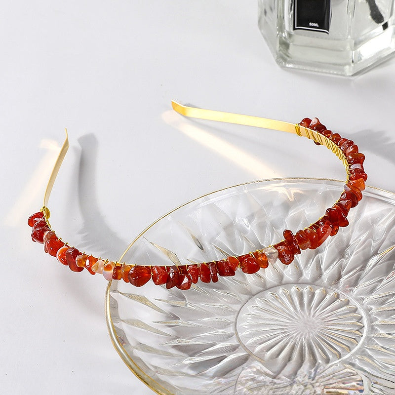 Wholesale Crushed Stone Natural Crystal Headband